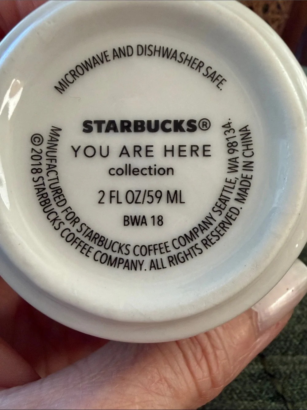 Starbucks Waikiki You Are Here Collection 2018 Mini Espresso Demitasse Hawaii